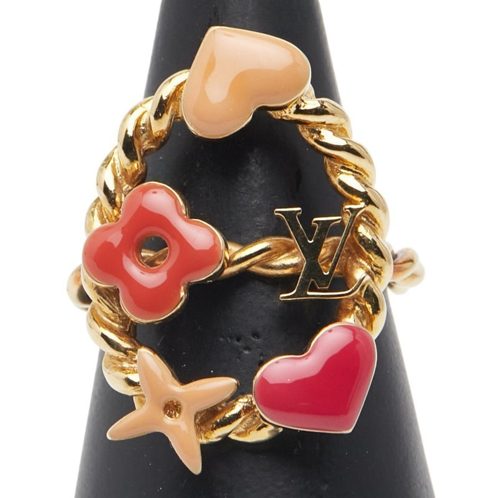 Louis Vuitton Gold Multi-Color Band Ring