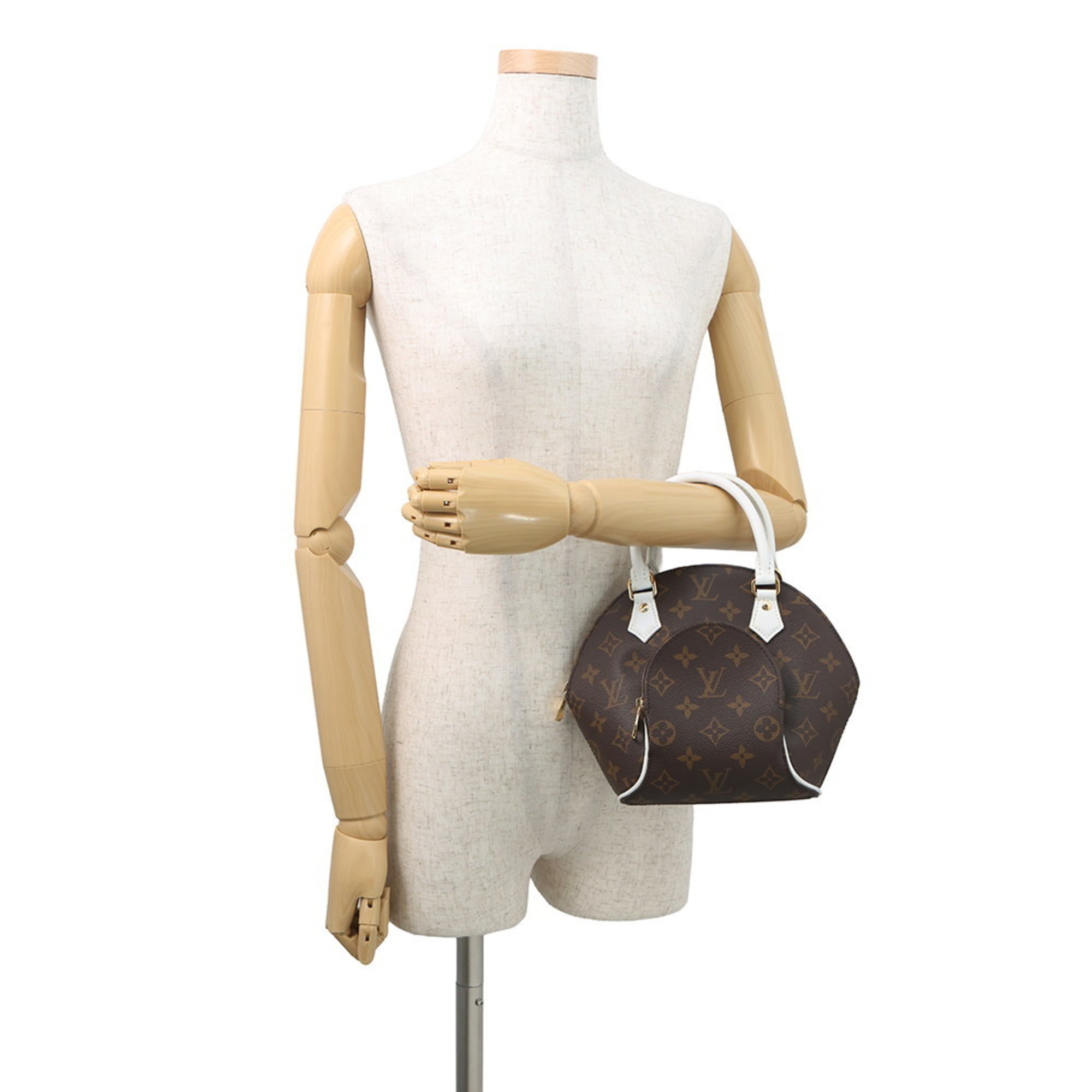 Louis Vuitton Brown Monogram White Yellow Monogram Handbag Shoulder Bag