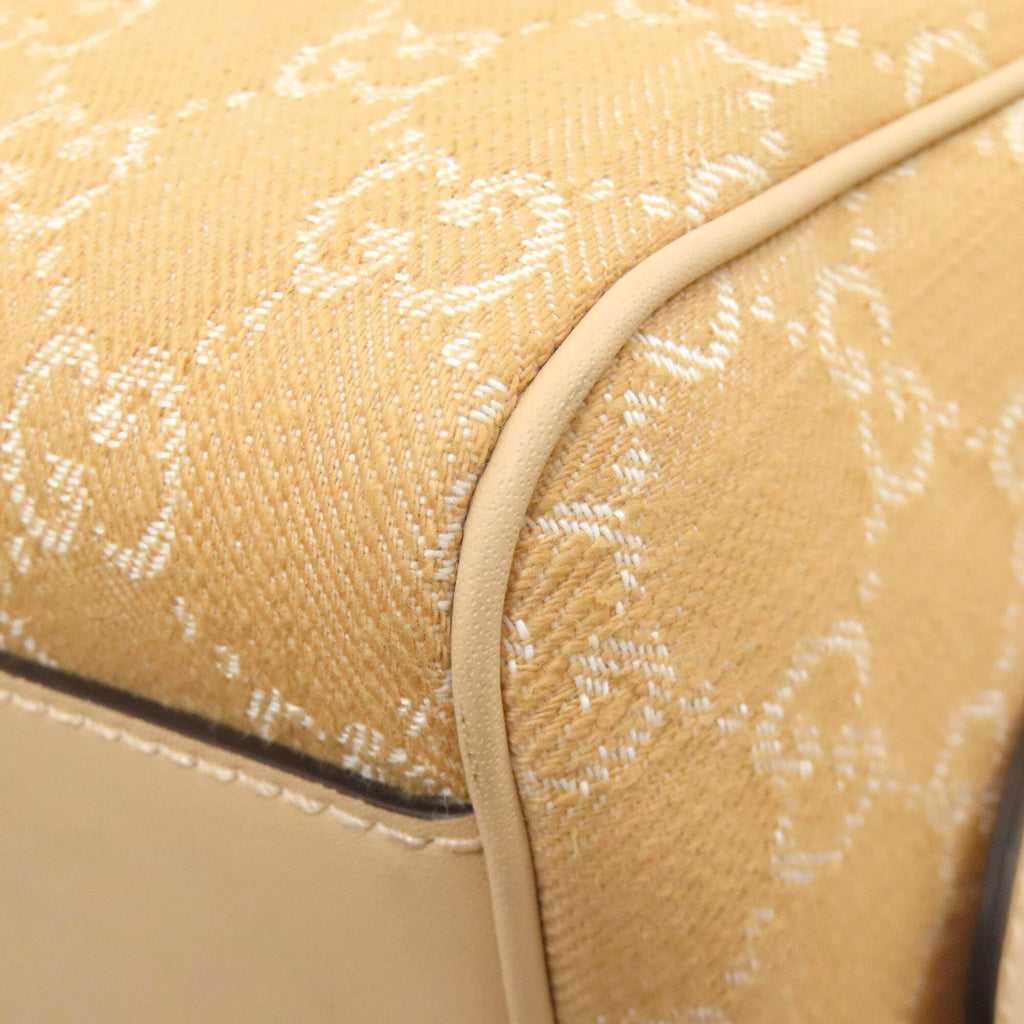 Gucci Beige Canvas Handbag (Pre-Owned)