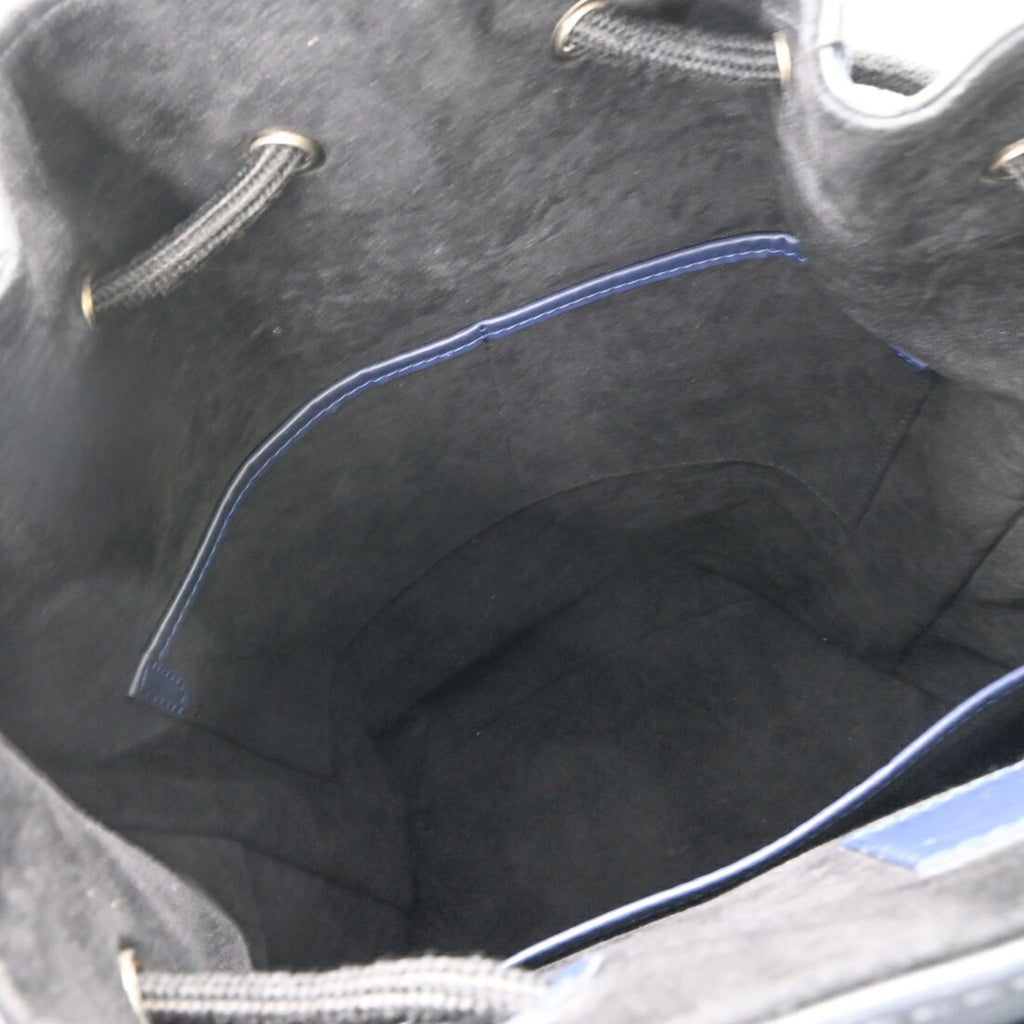 Louis Vuitton Black Blue Gray Monogram Eclipse Monogram Eclipse Epi Leather Backpack