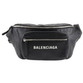 Balenciaga Black Leather Fanny Pack