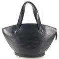Louis Vuitton Black Noir Epi Leather Handbag Tote Bag