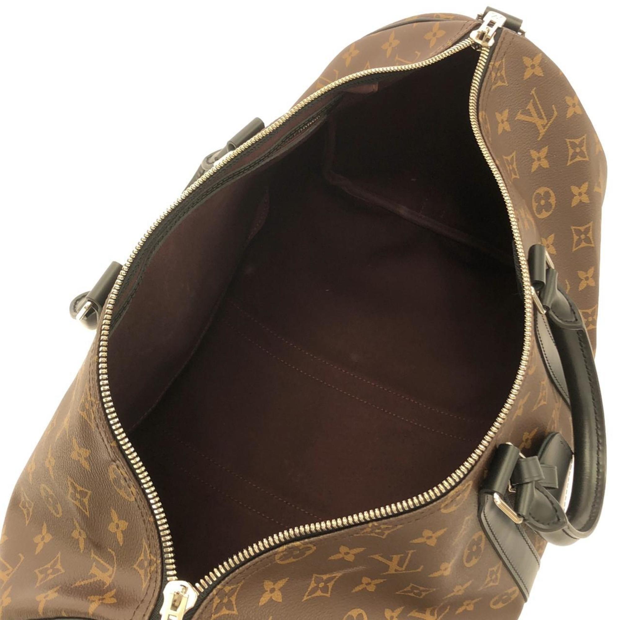Louis Vuitton Marron Coated Canvas Boston Bag
