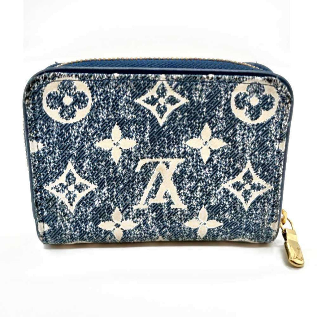 Louis Vuitton Monogram Blue Jacquard Denim Coin Purse/Coin Case