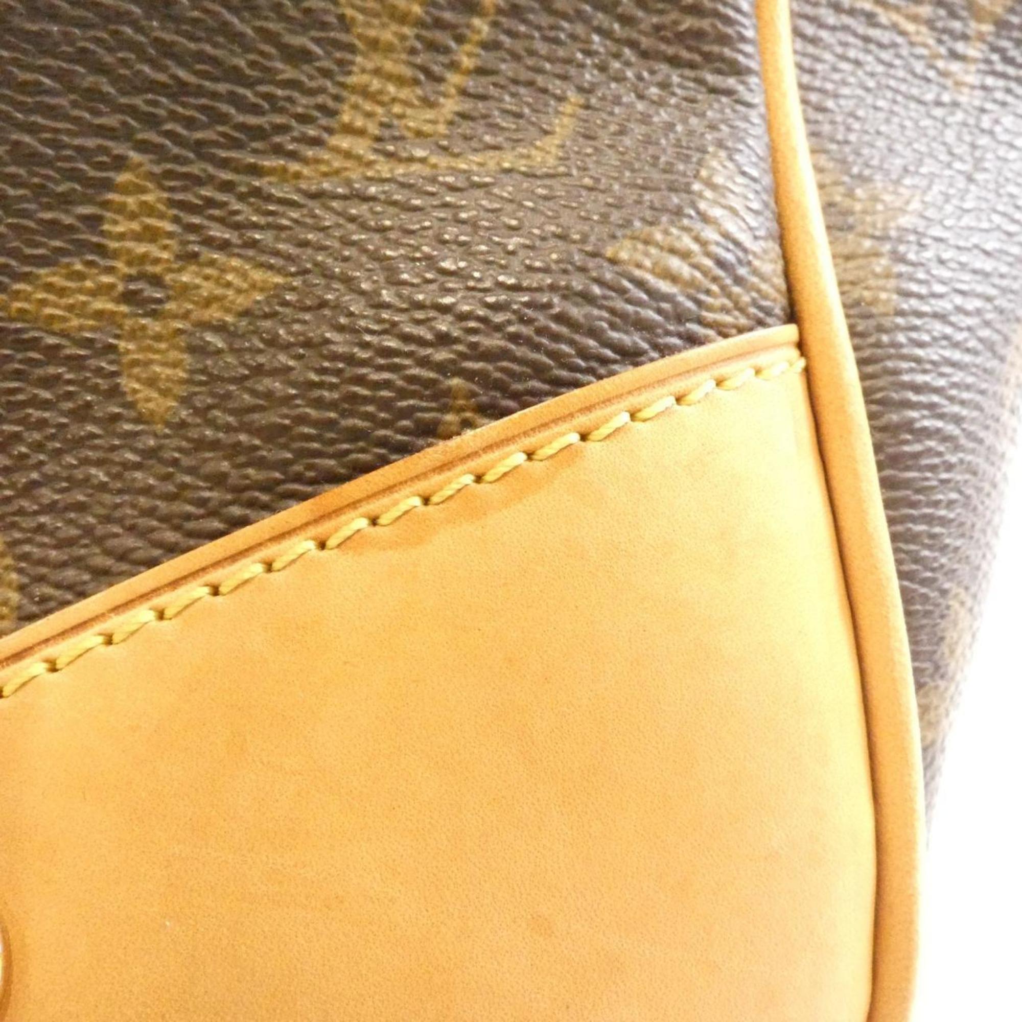 Louis Vuitton Marron Coated Canvas Handbag