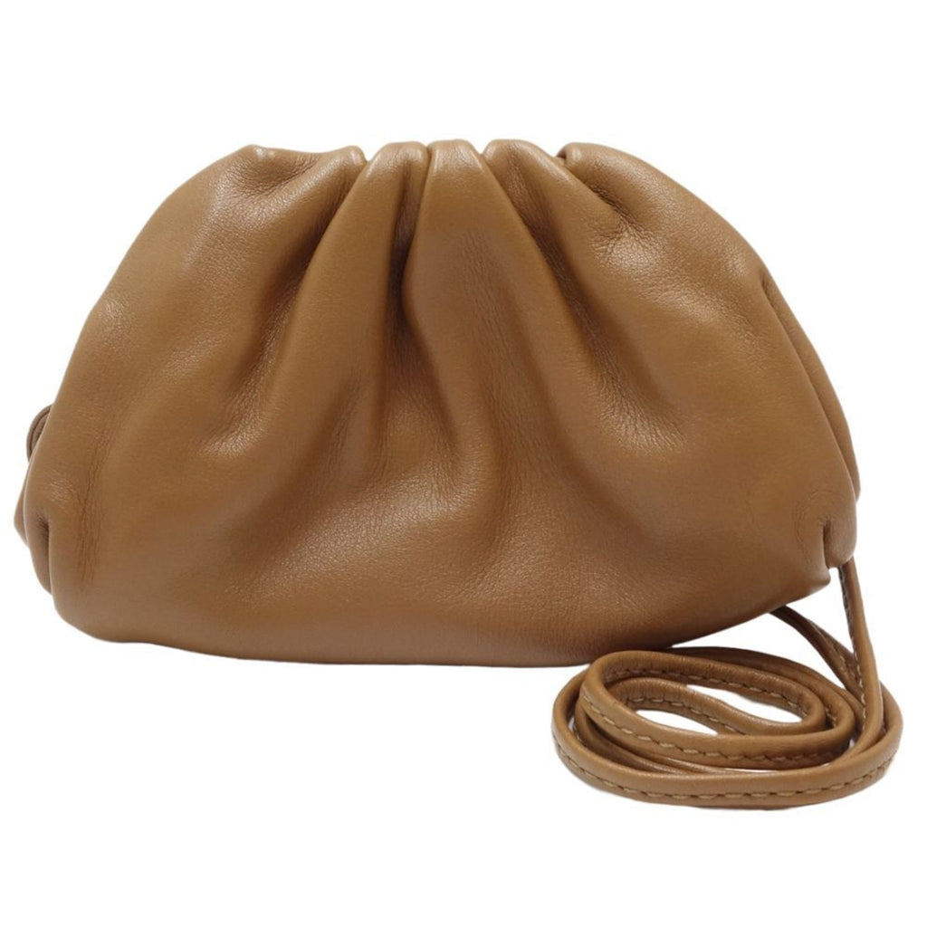 Bottega Veneta Brown Leather Pochette Pouch
