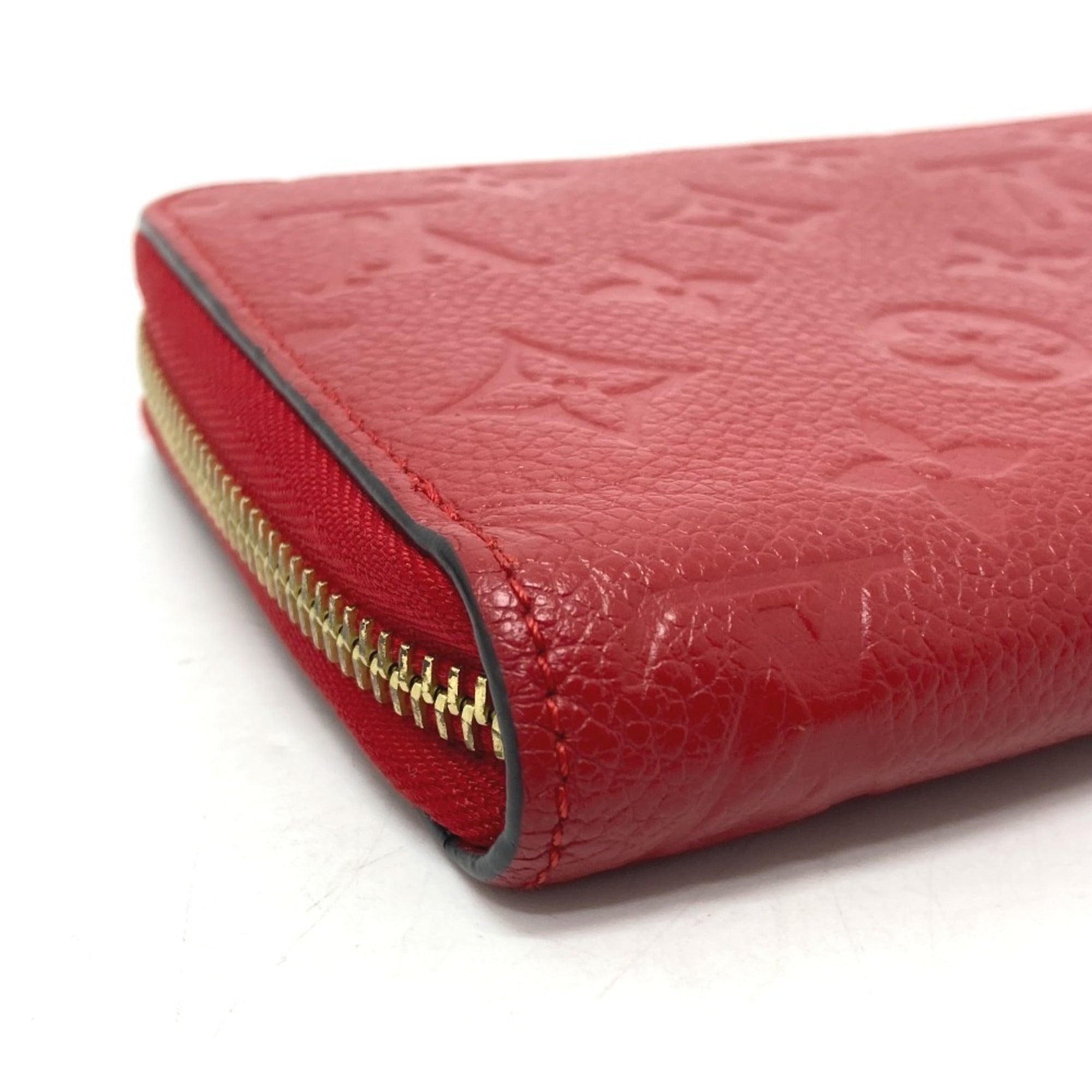 Louis Vuitton Monogram Empreinte Cerise Red Color Monogram Empreinte Long Wallet