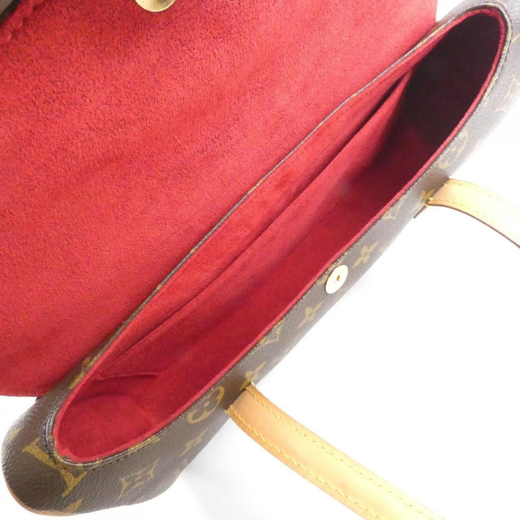 Louis Vuitton Brown Coated Canvas Handbag