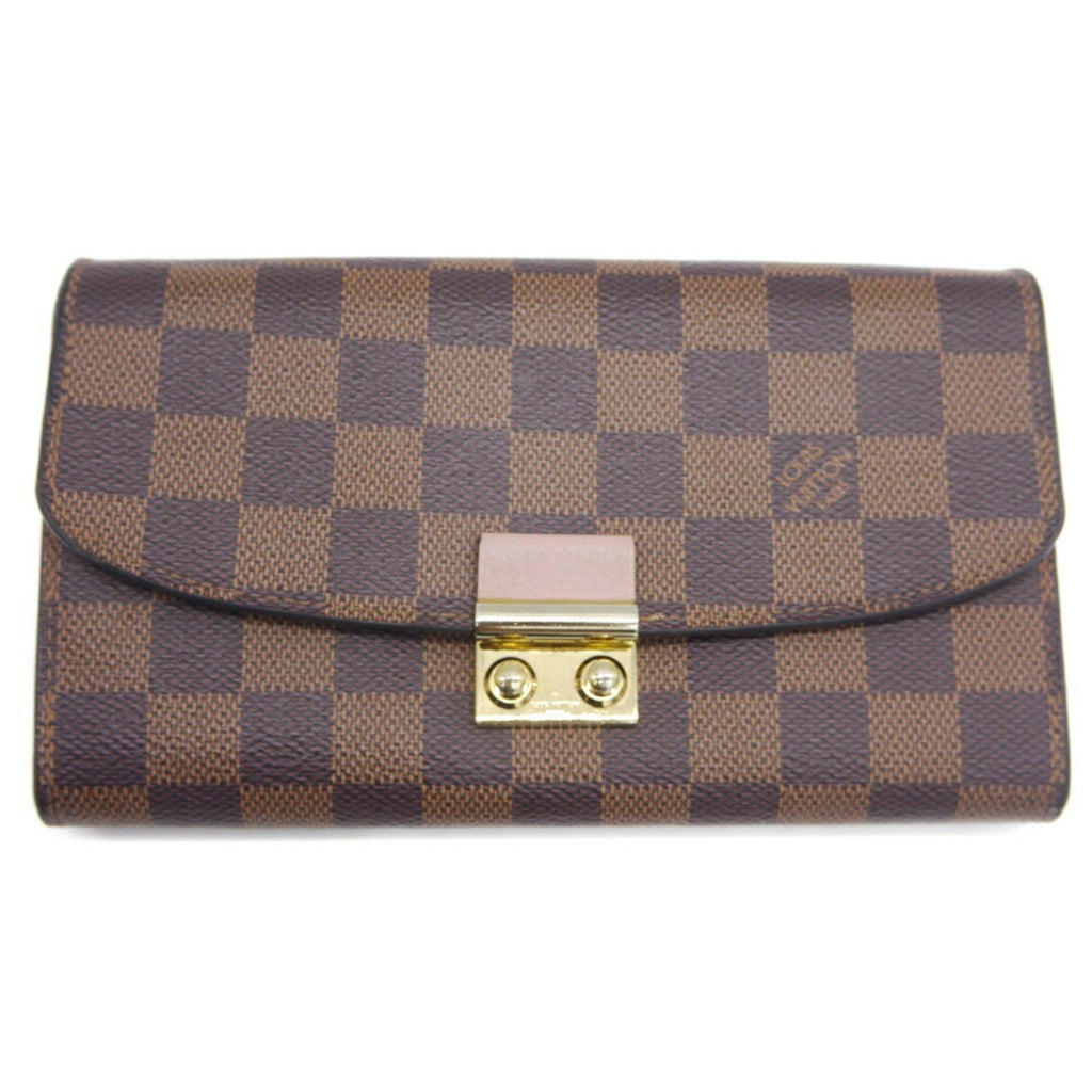 Louis Vuitton Magnolia Damier Canvas Leather Chain/Shoulder Wallet