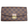 Louis Vuitton Magnolia Damier Canvas Leather Chain/Shoulder Wallet