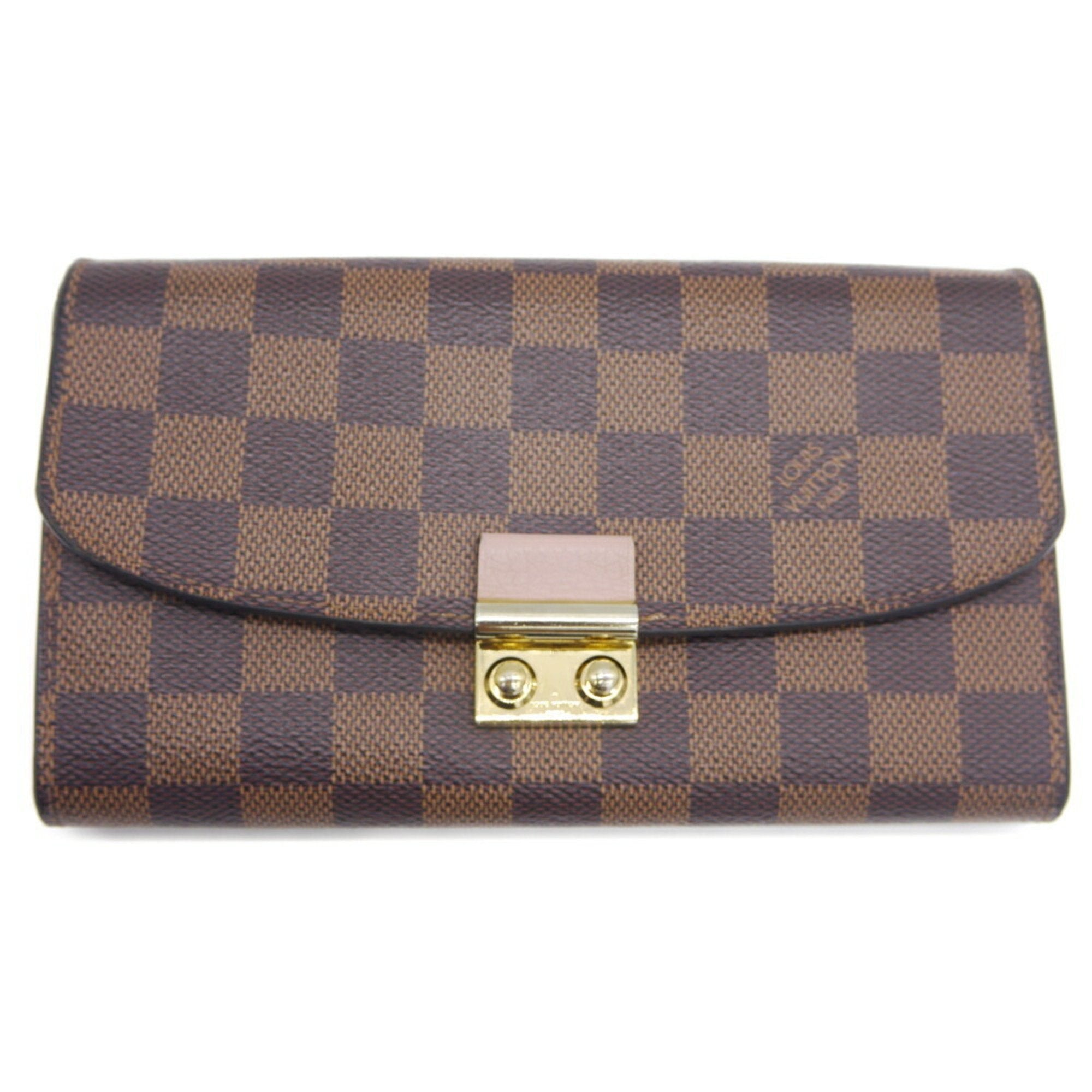 Louis Vuitton Magnolia Damier Canvas Leather Chain/Shoulder Wallet