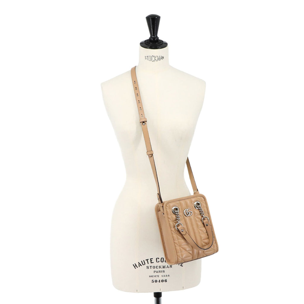 Gucci Beige Leather Handbag (Pre-Owned)