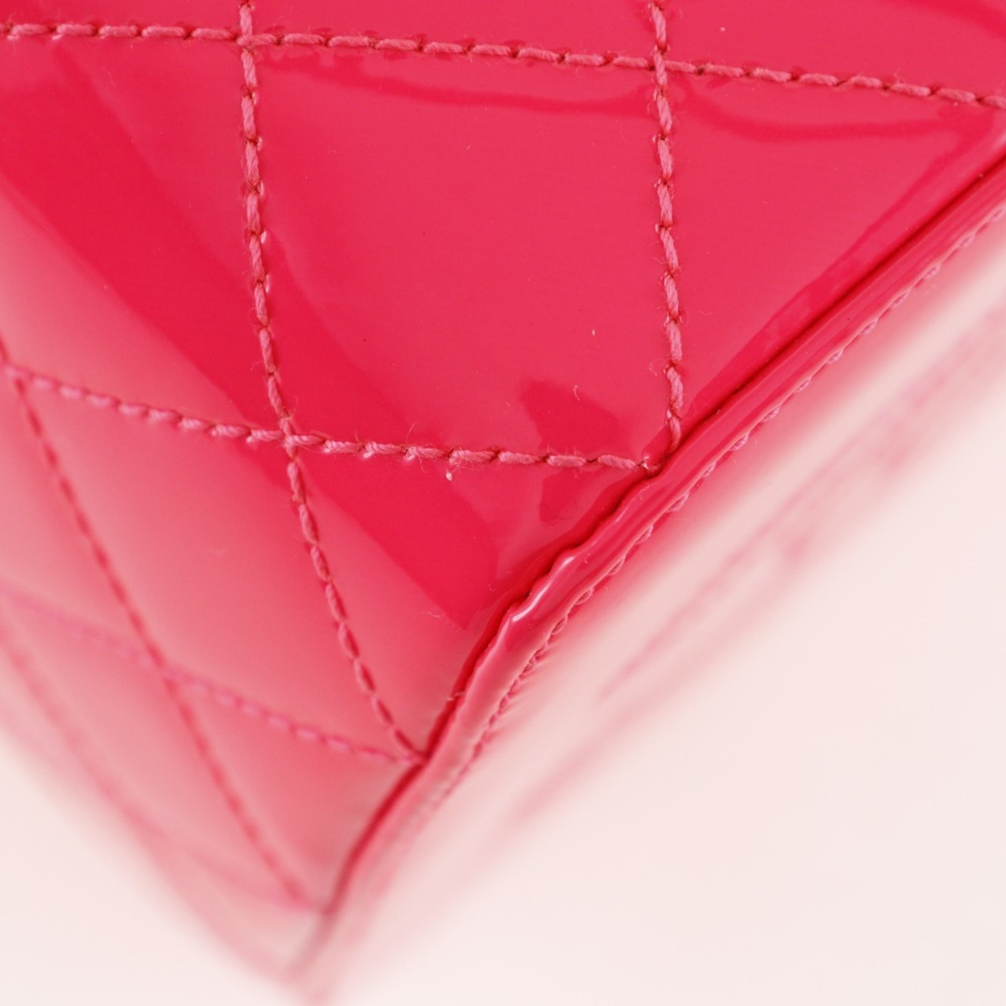 Chanel Pink Patent Leather Handbag