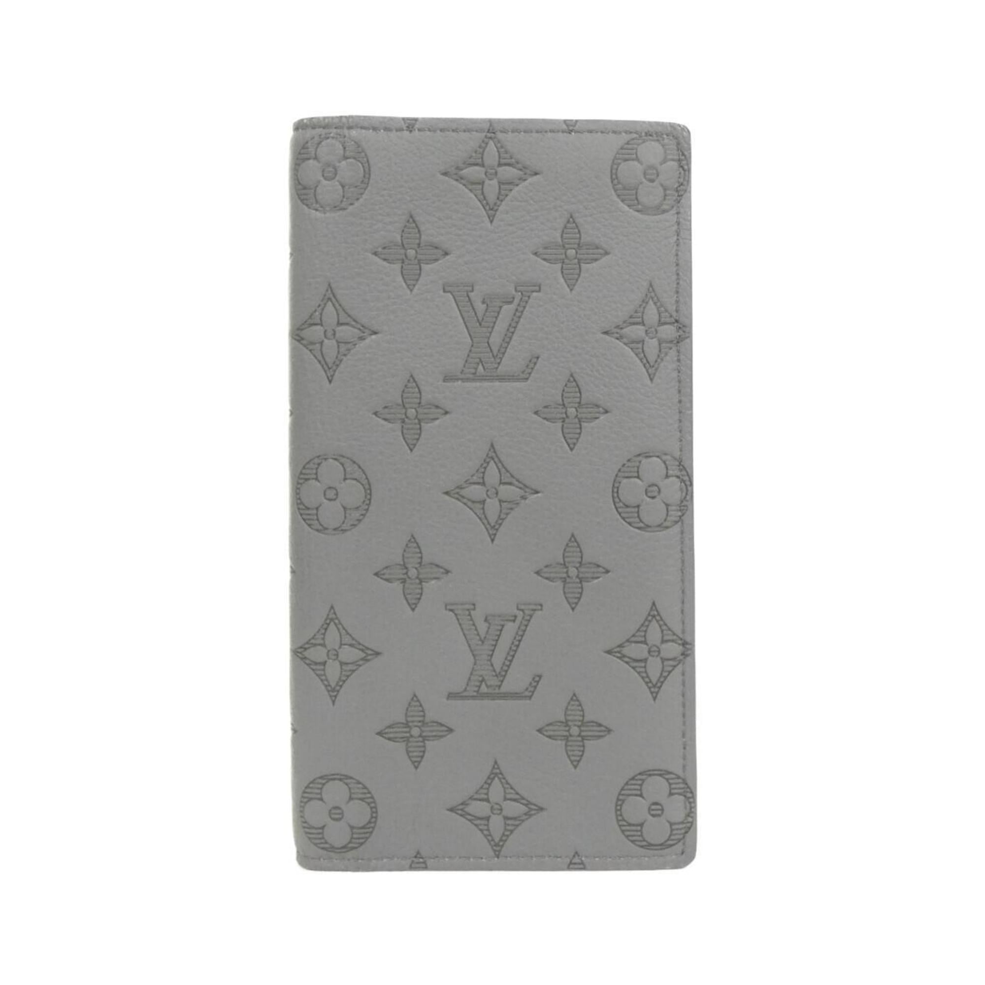 Louis Vuitton Gris Leather Long Wallet