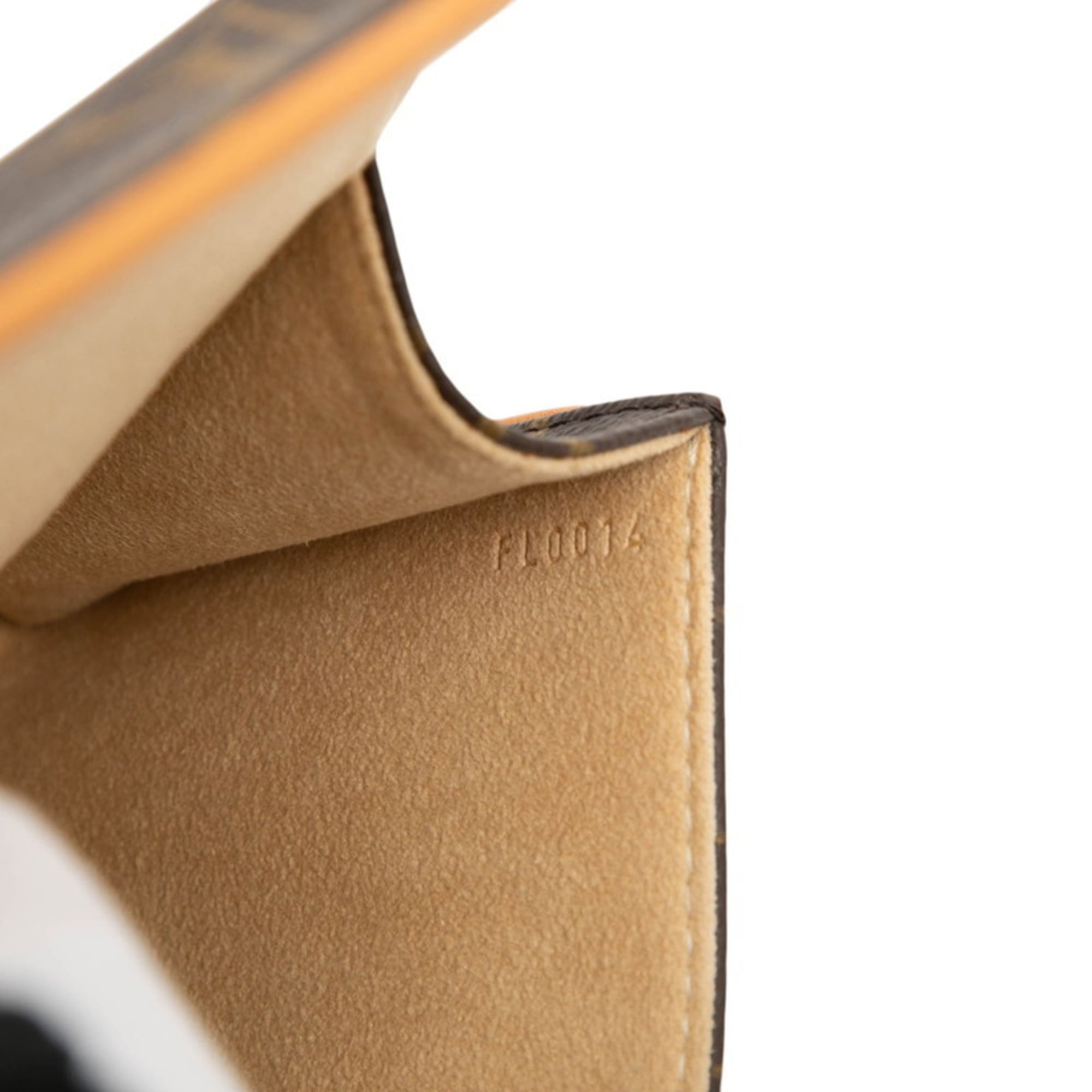 Louis Vuitton Brown Pvc Leather Pochette Sling Bag