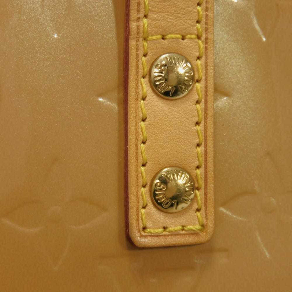 Louis Vuitton Beige Noisette Monogram Vernis Handbag Tote Bag