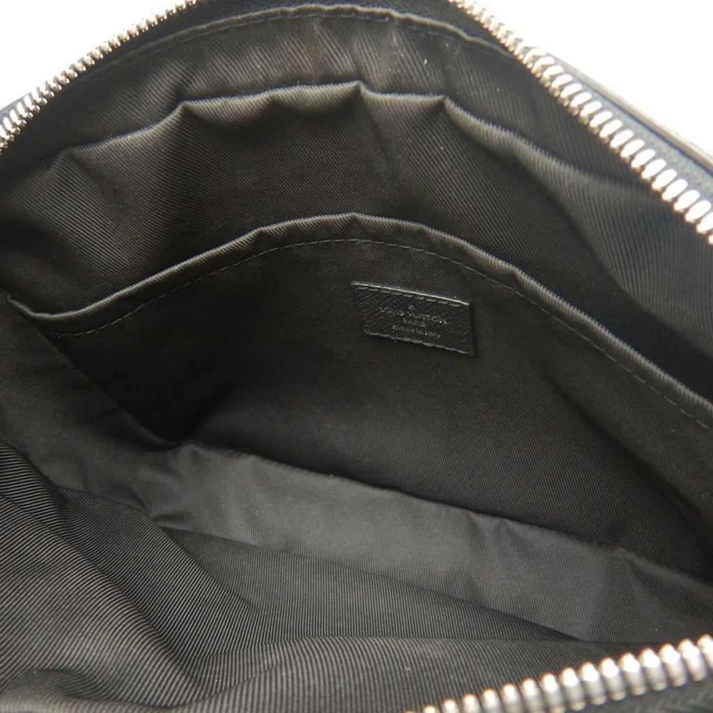 Louis Vuitton Taigarama Noir Pvc Leather Shoulder Bag