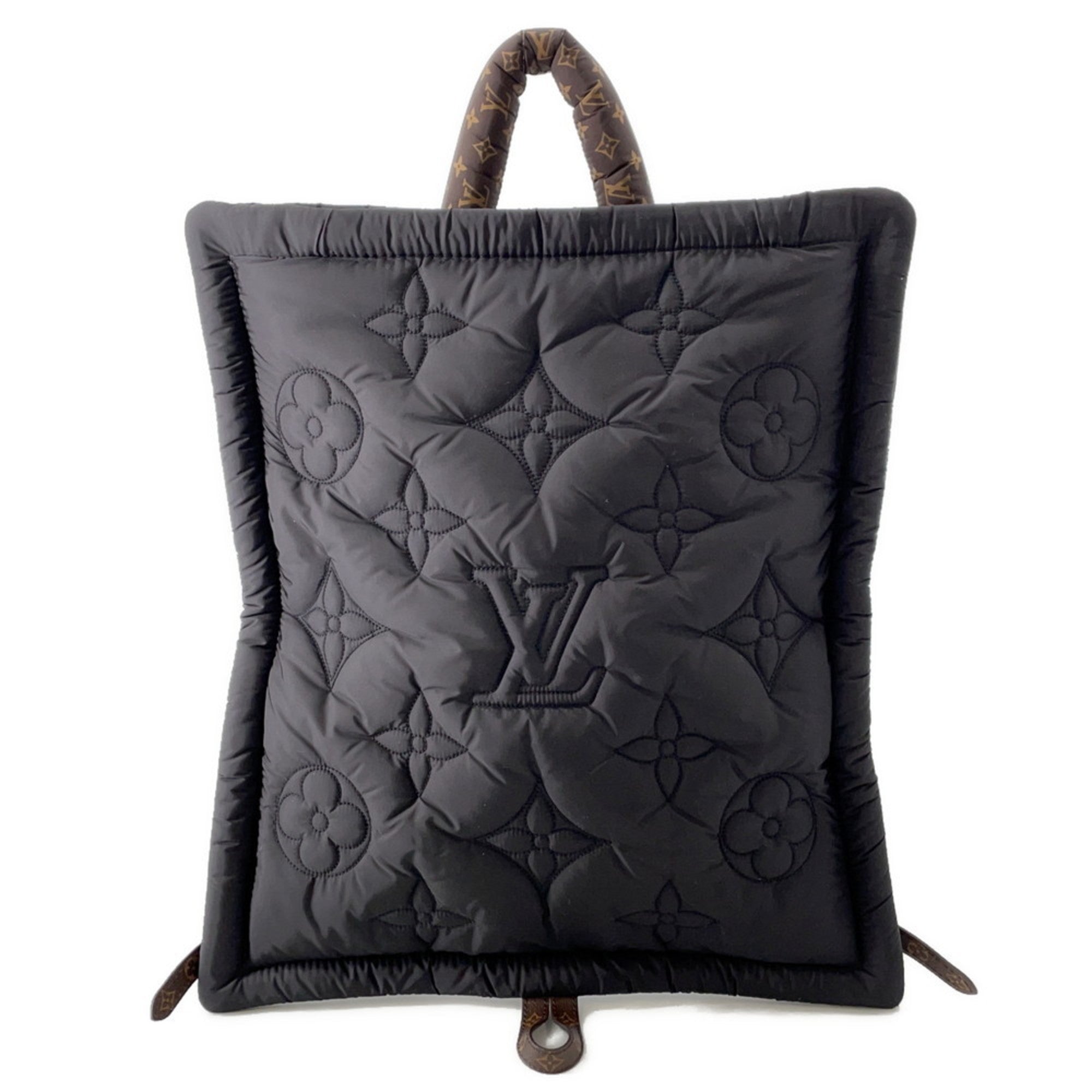 Louis Vuitton Noir Nylon Monogram Backpack