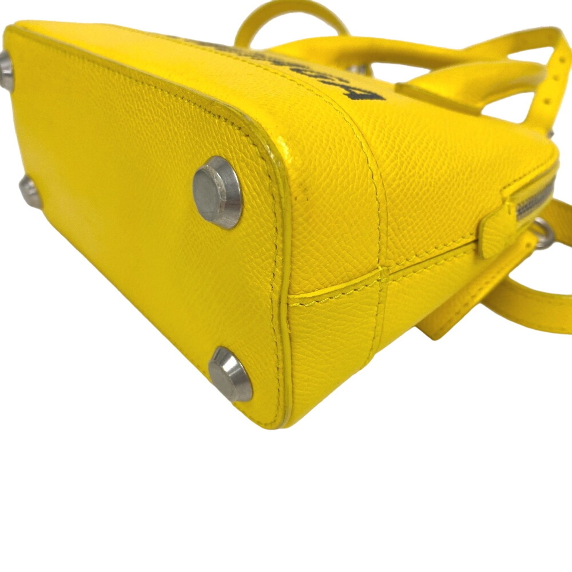 Balenciaga Yellow Leather Handbag Shoulder