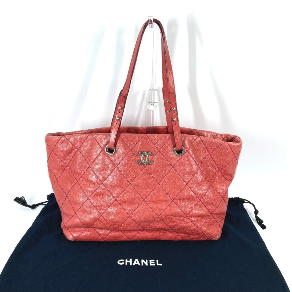 Chanel On The Road Pink Caviar Leather Shoulder Bag Tote Bag