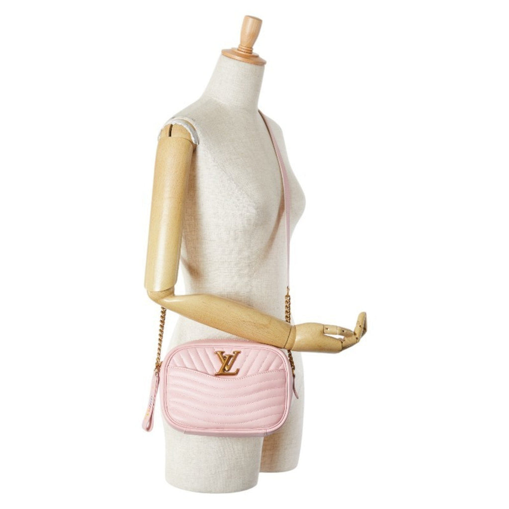 Louis Vuitton Pink Leather Shoulder Bag