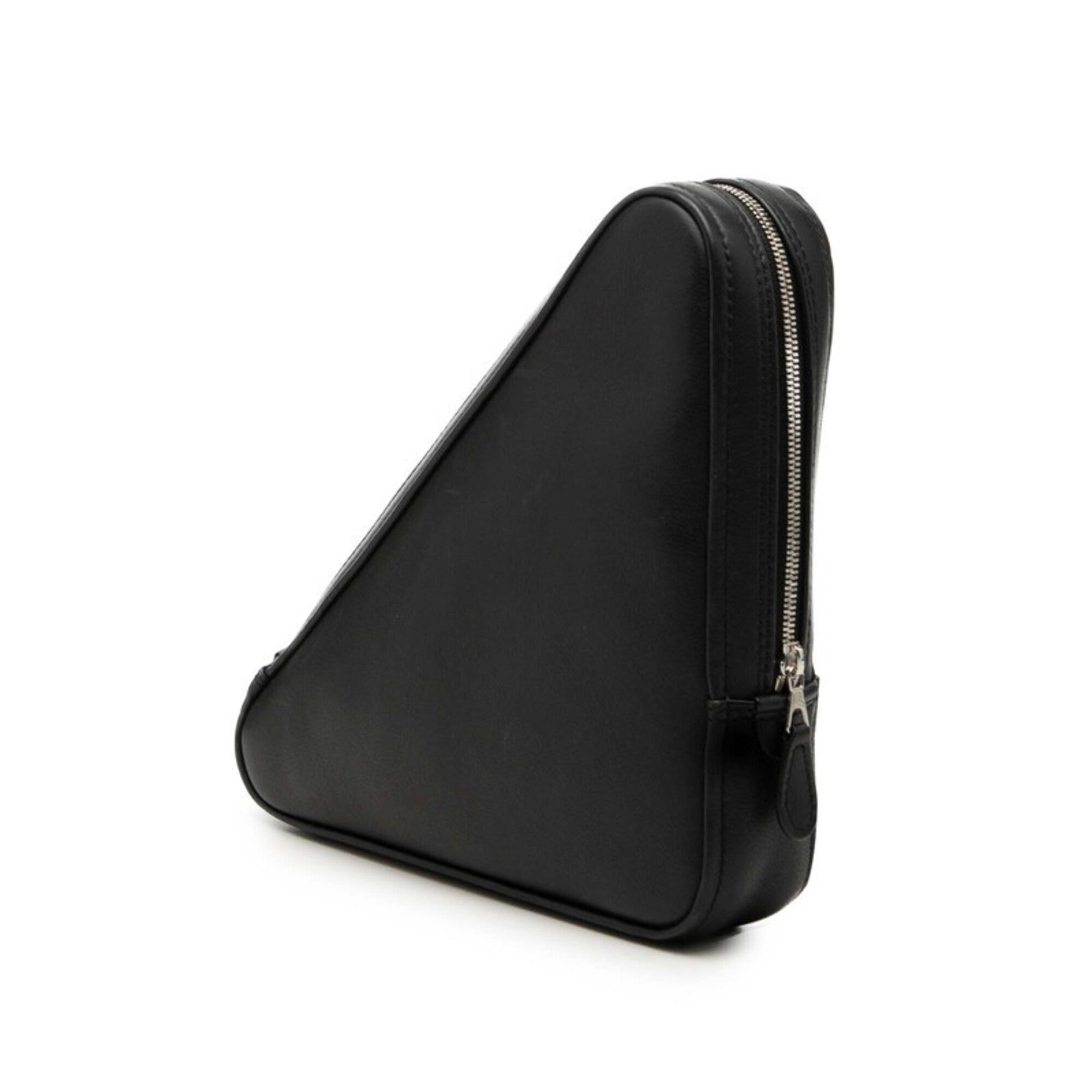 Balenciaga Black Leather Clutch