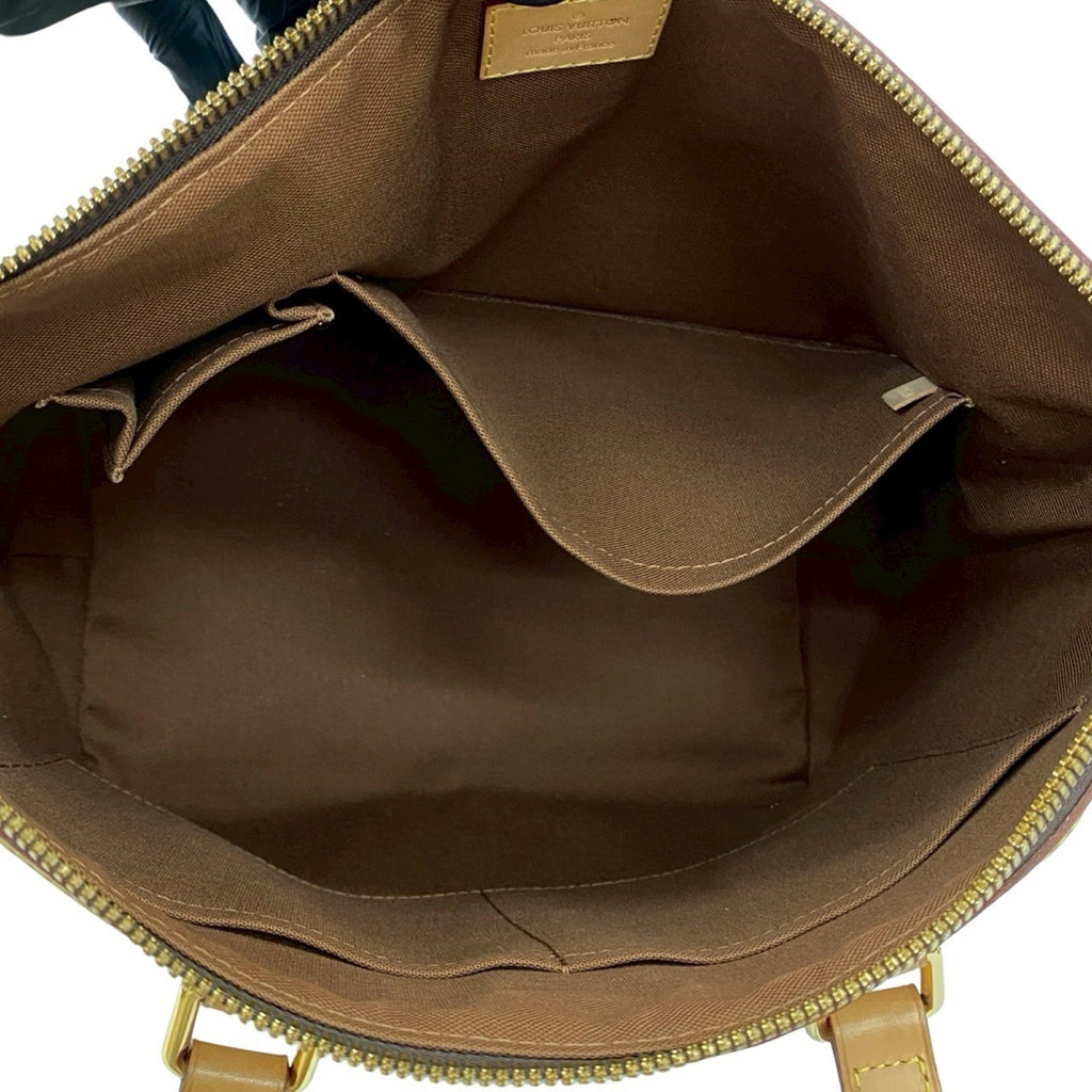 Louis Vuitton Brown Leather Pvc Handbag Shoulder Bag