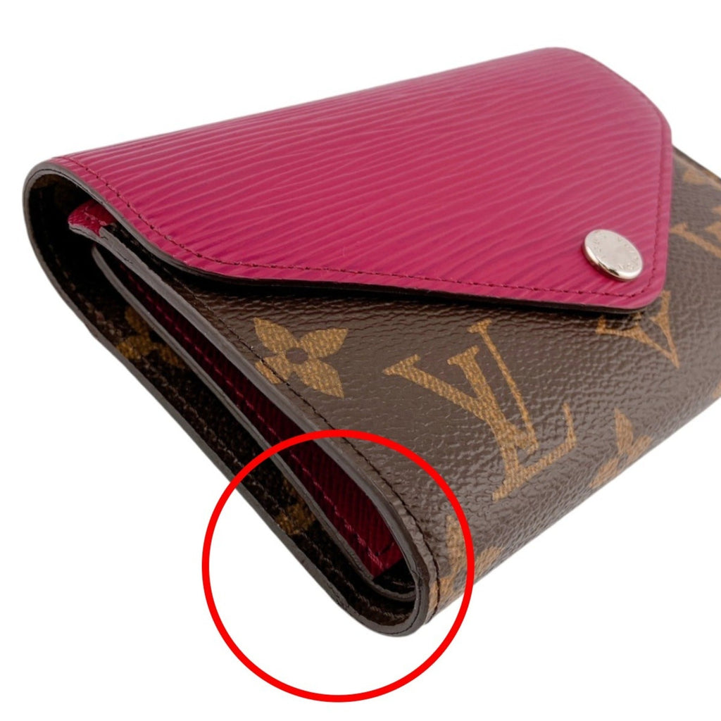 Louis Vuitton Monogram Fuchsia Monogram Epi Leather Wallet (Tri-Fold)