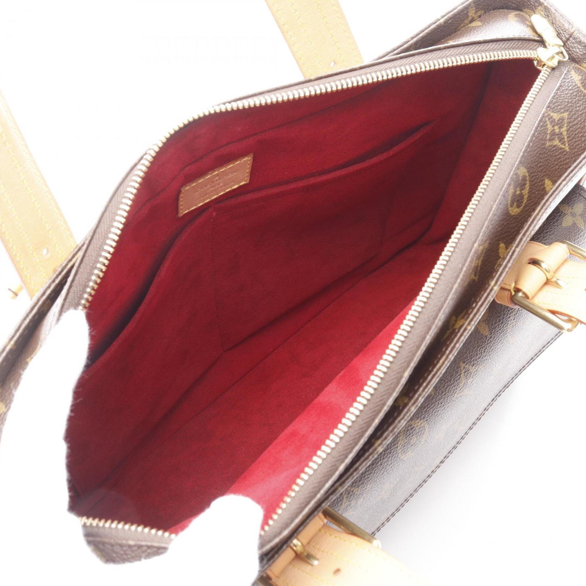 Louis Vuitton Brown Monogram Leather Handbag