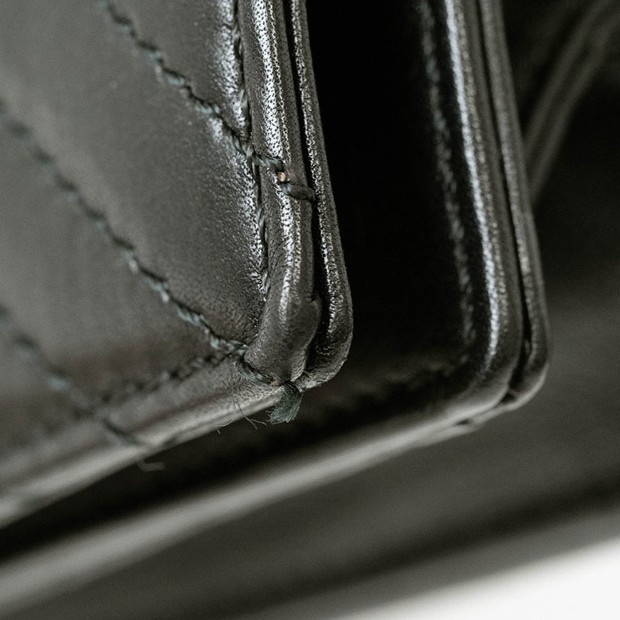 Celine Black Leather Shoulder Bag