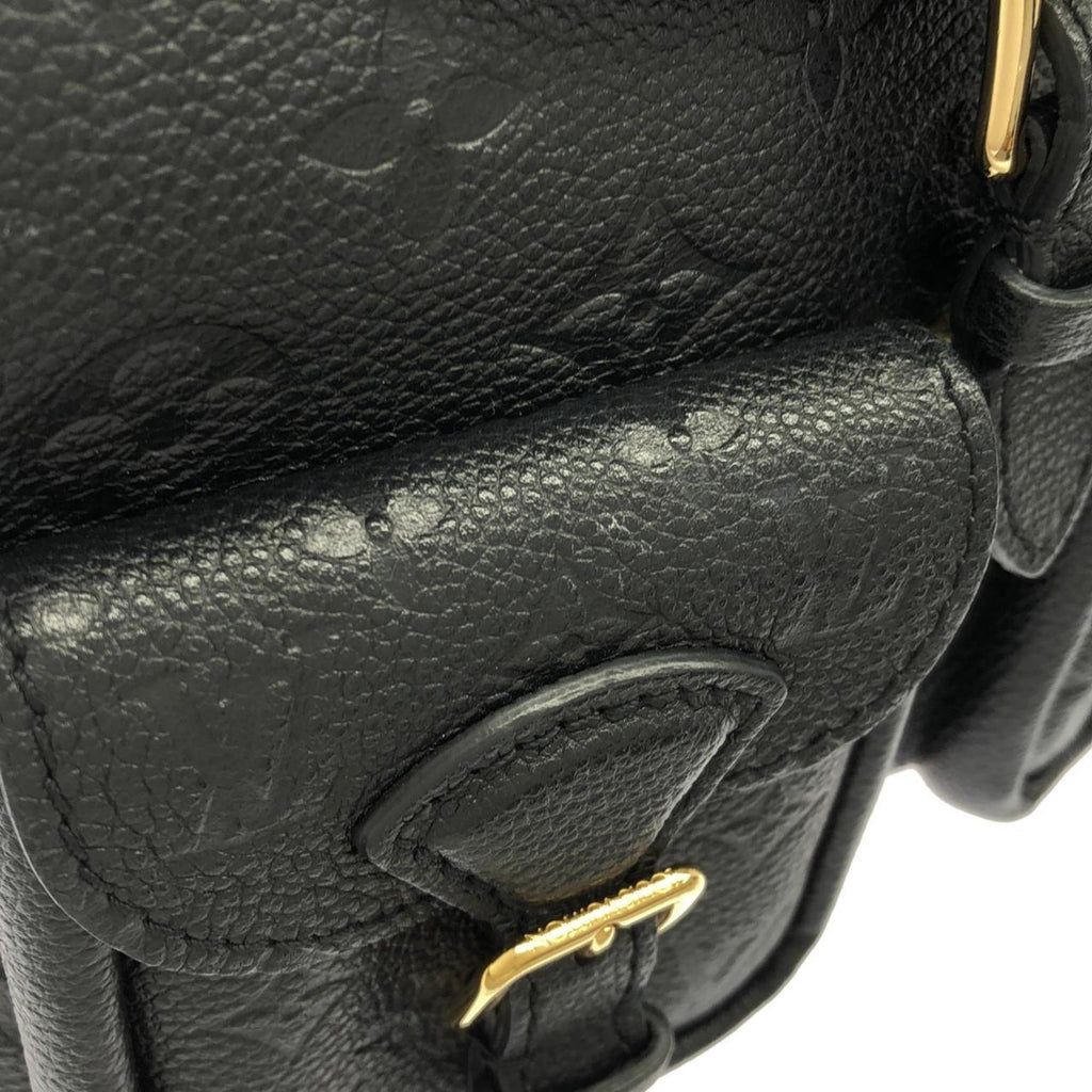 Louis Vuitton Black Leather Backpack