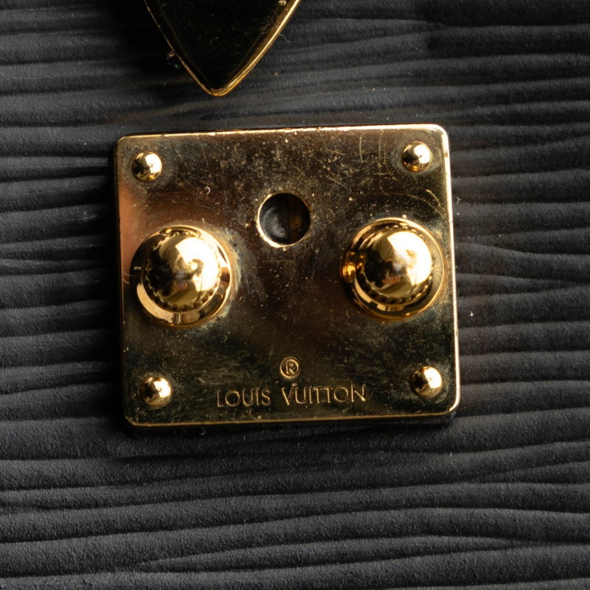 Louis Vuitton Black Noir Leather Shoulder Bag