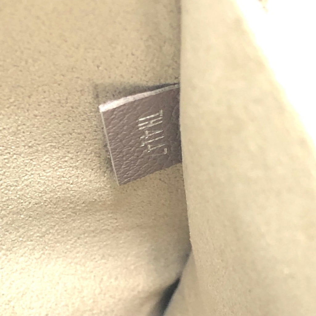Louis Vuitton Beige Taupe Leather Clutch Bag Pochette