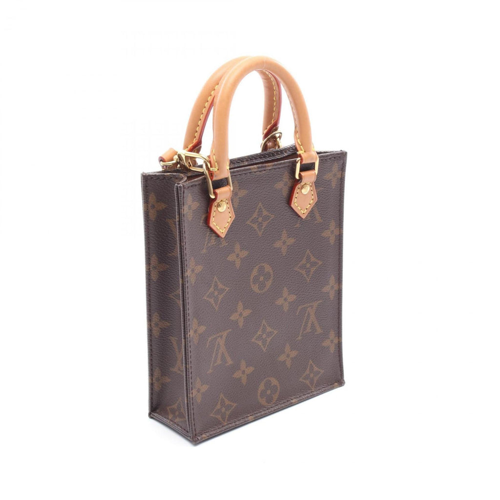 Louis Vuitton Brown Coated Canvas Leather Handbag