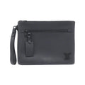 Louis Vuitton Black Leather Handbag Pouch