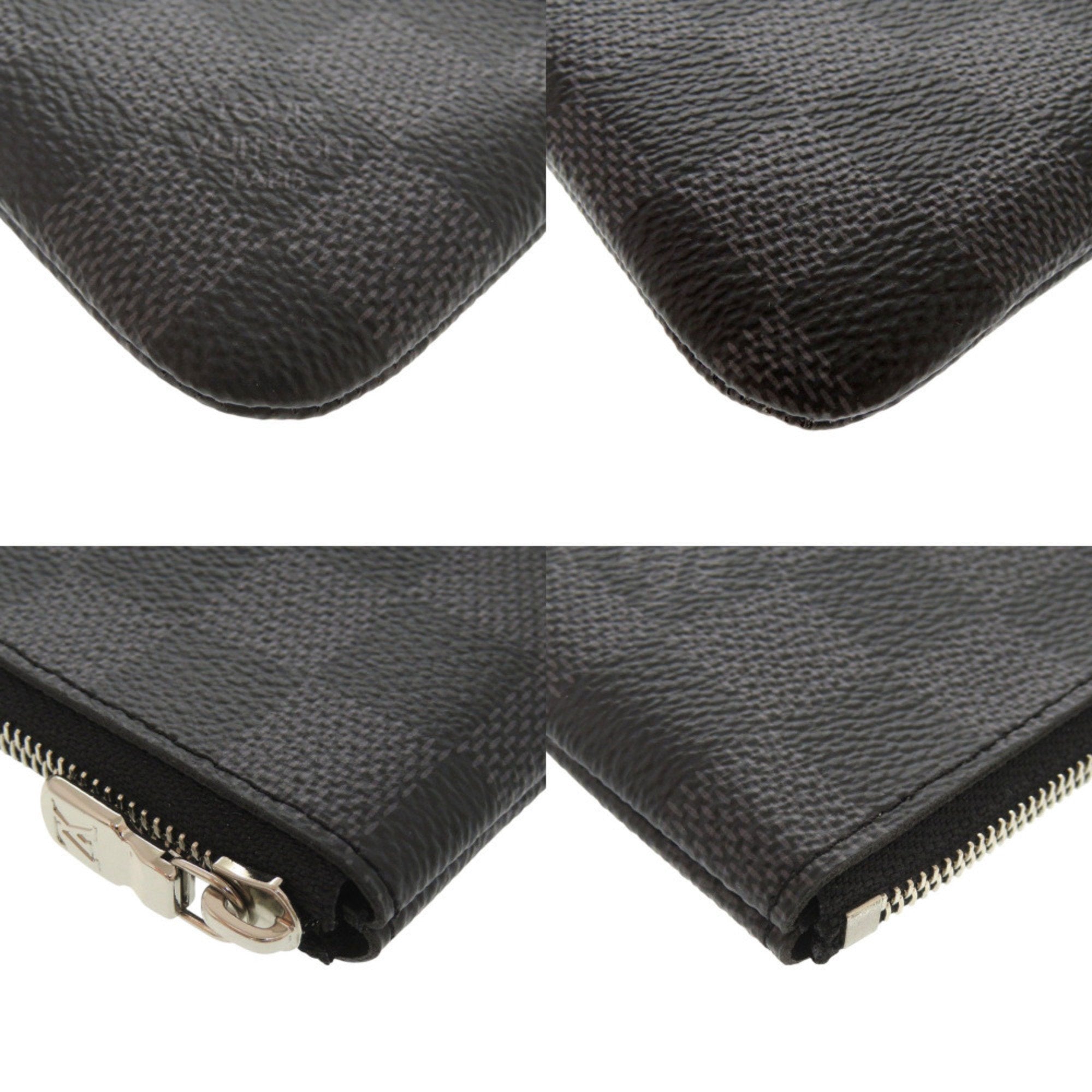 Louis Vuitton Black Damier Graphite Canvas Pochette