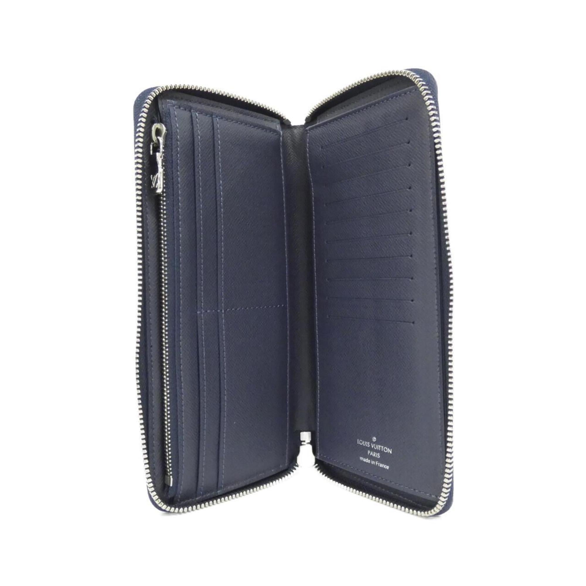 Louis Vuitton Blue Marine Leather Long Wallet