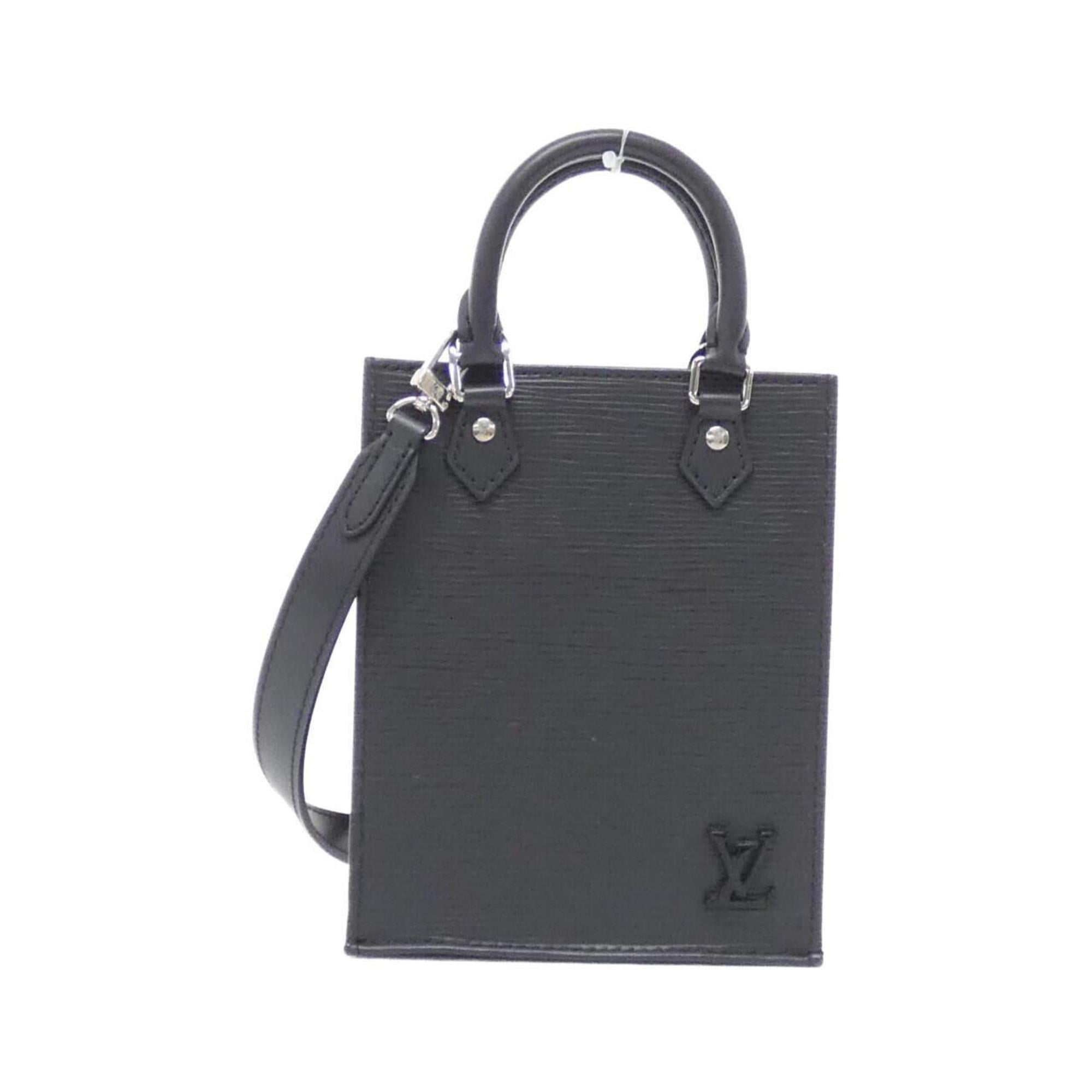 Louis Vuitton Black Leather Handbag