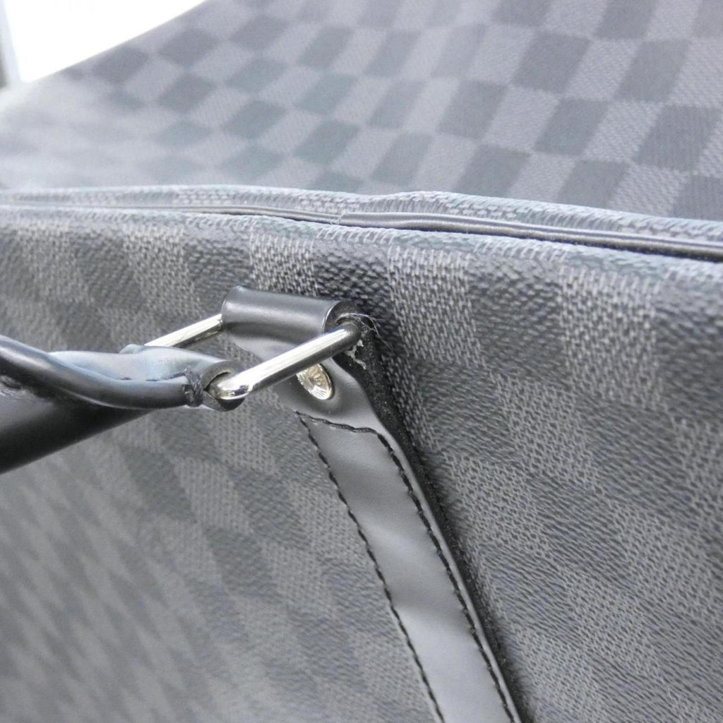 Louis Vuitton Dark Gray Graphite Coated Canvas Handbag