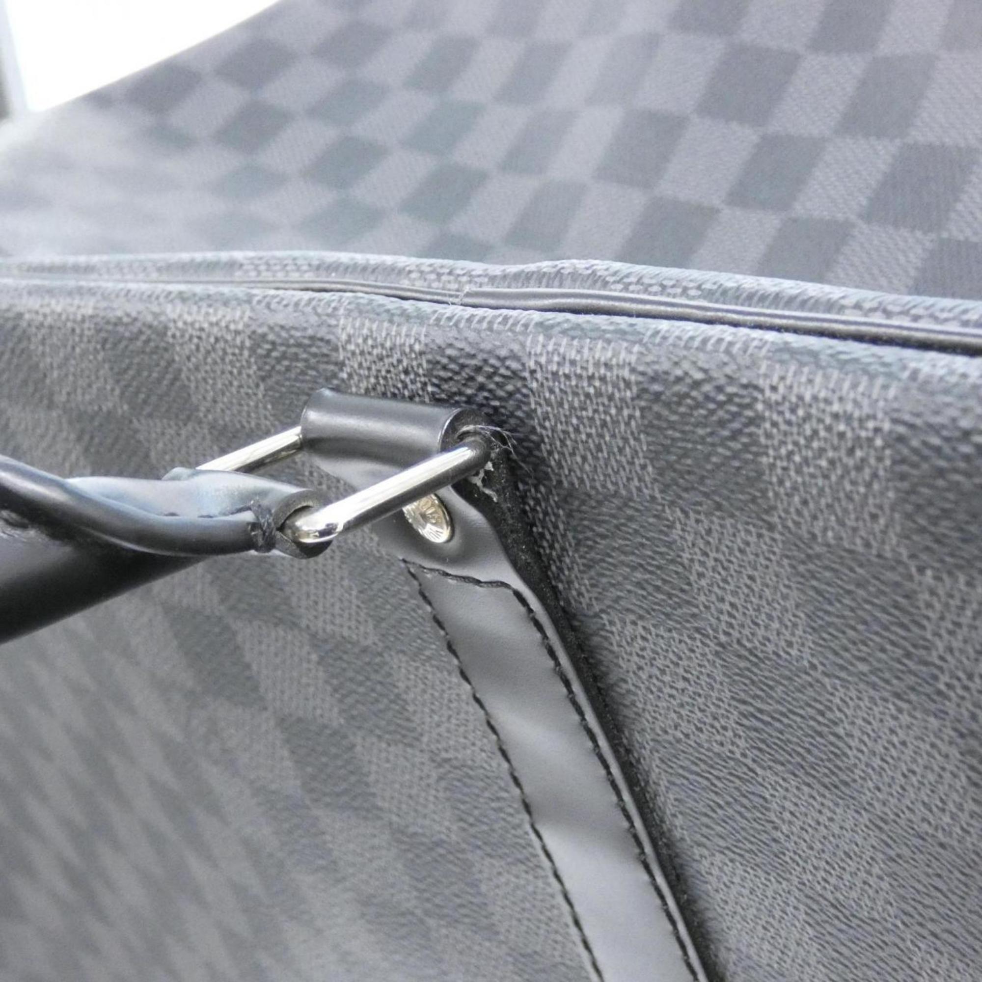 Louis Vuitton Dark Gray Graphite Coated Canvas Handbag