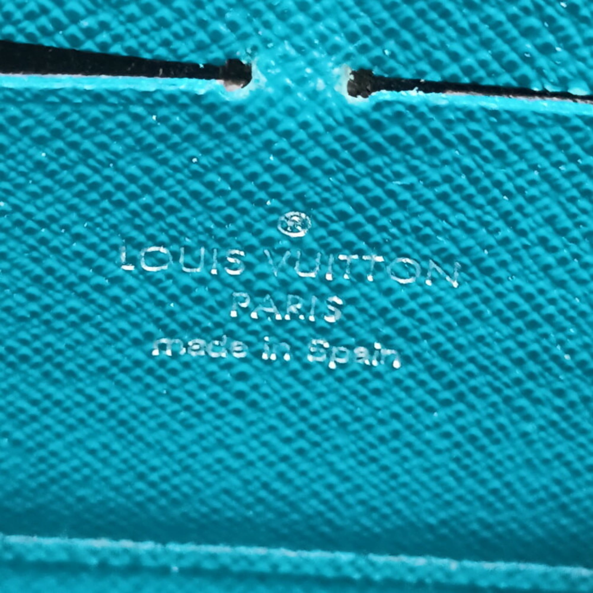 Louis Vuitton Epi Blue Cyan Epi Leather Long Wallet