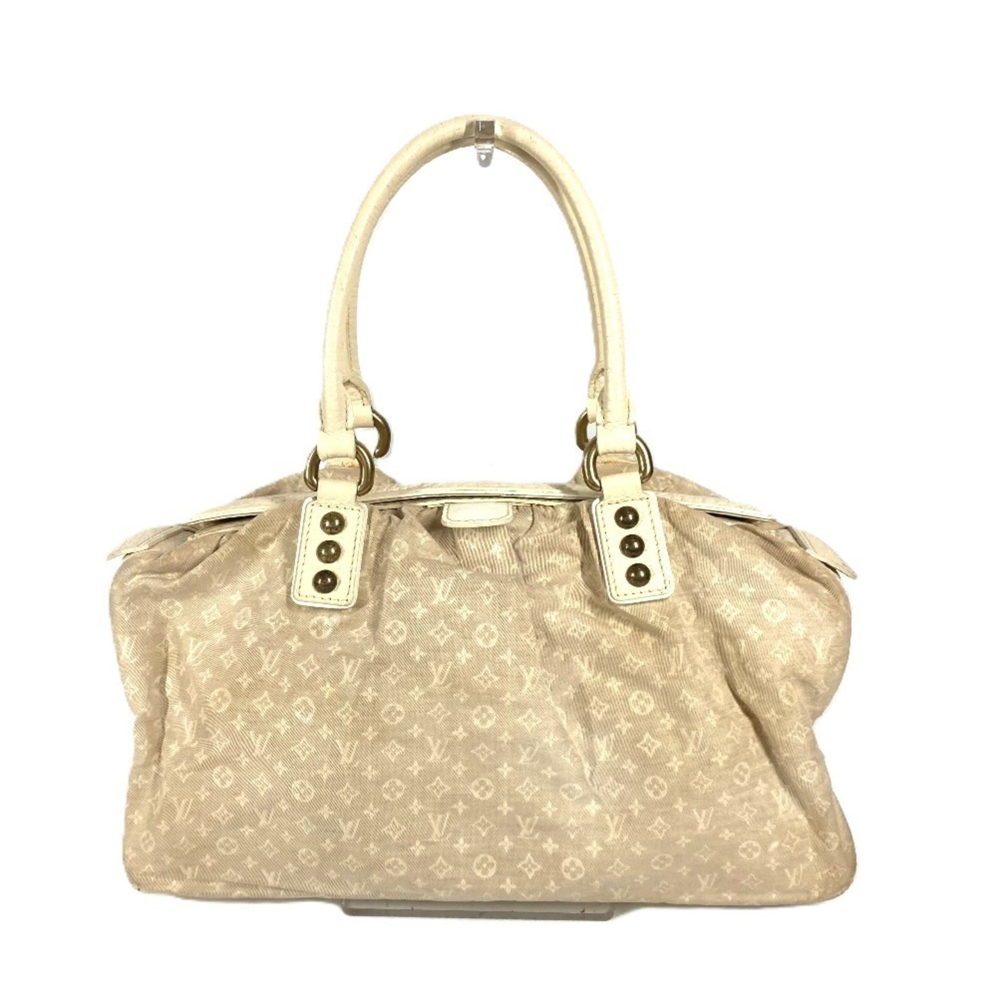 Louis Vuitton Monogram Mini Beige Gris Monogram Mini Boston Bag Handbag Shoulder Bag