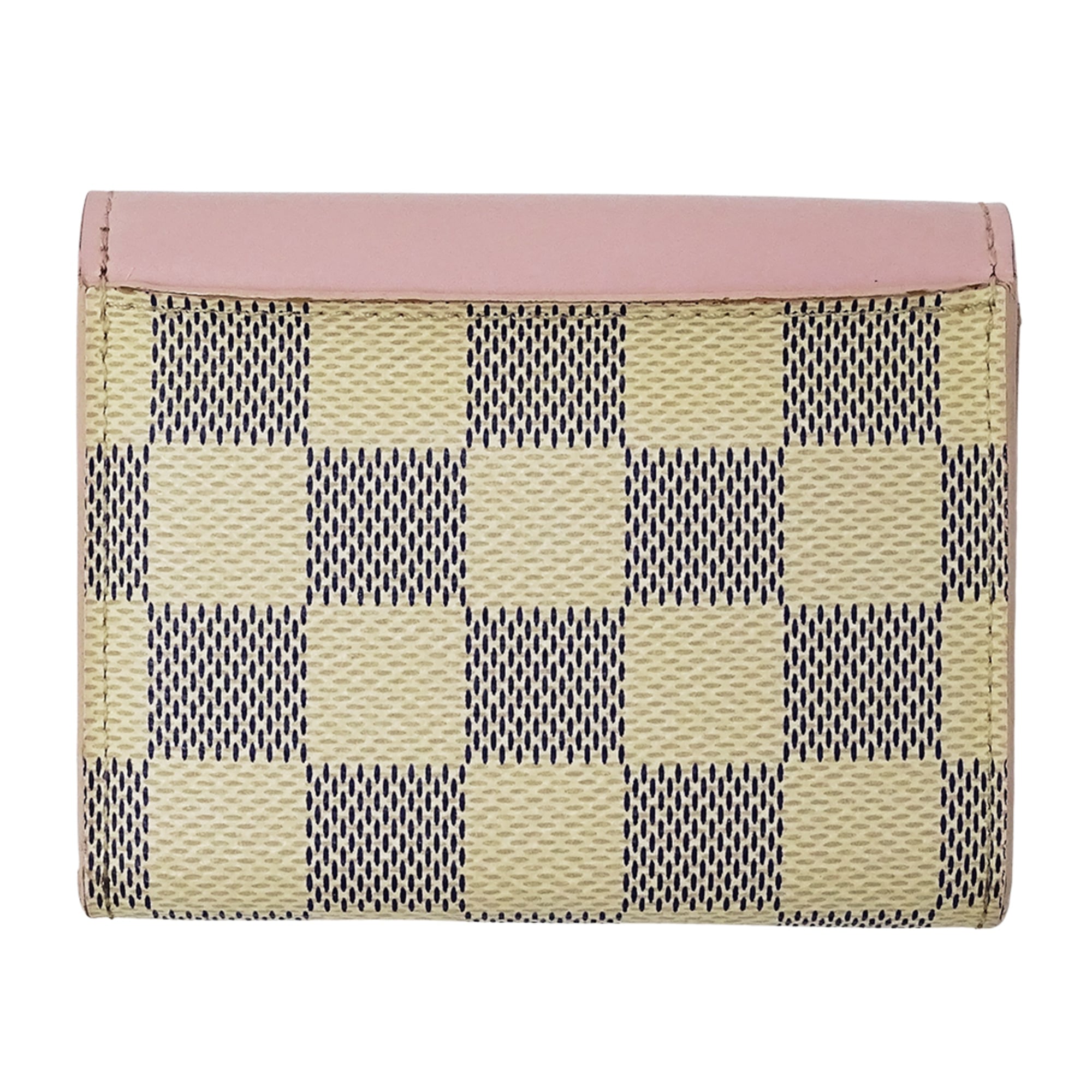 Louis Vuitton Ivory Rose Ballerine Damier Azur Wallet (Tri-Fold)