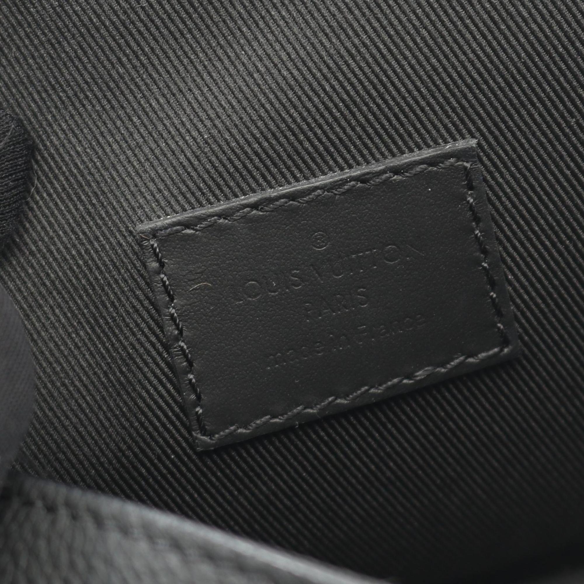 Louis Vuitton Black Leather Shoulder Bag