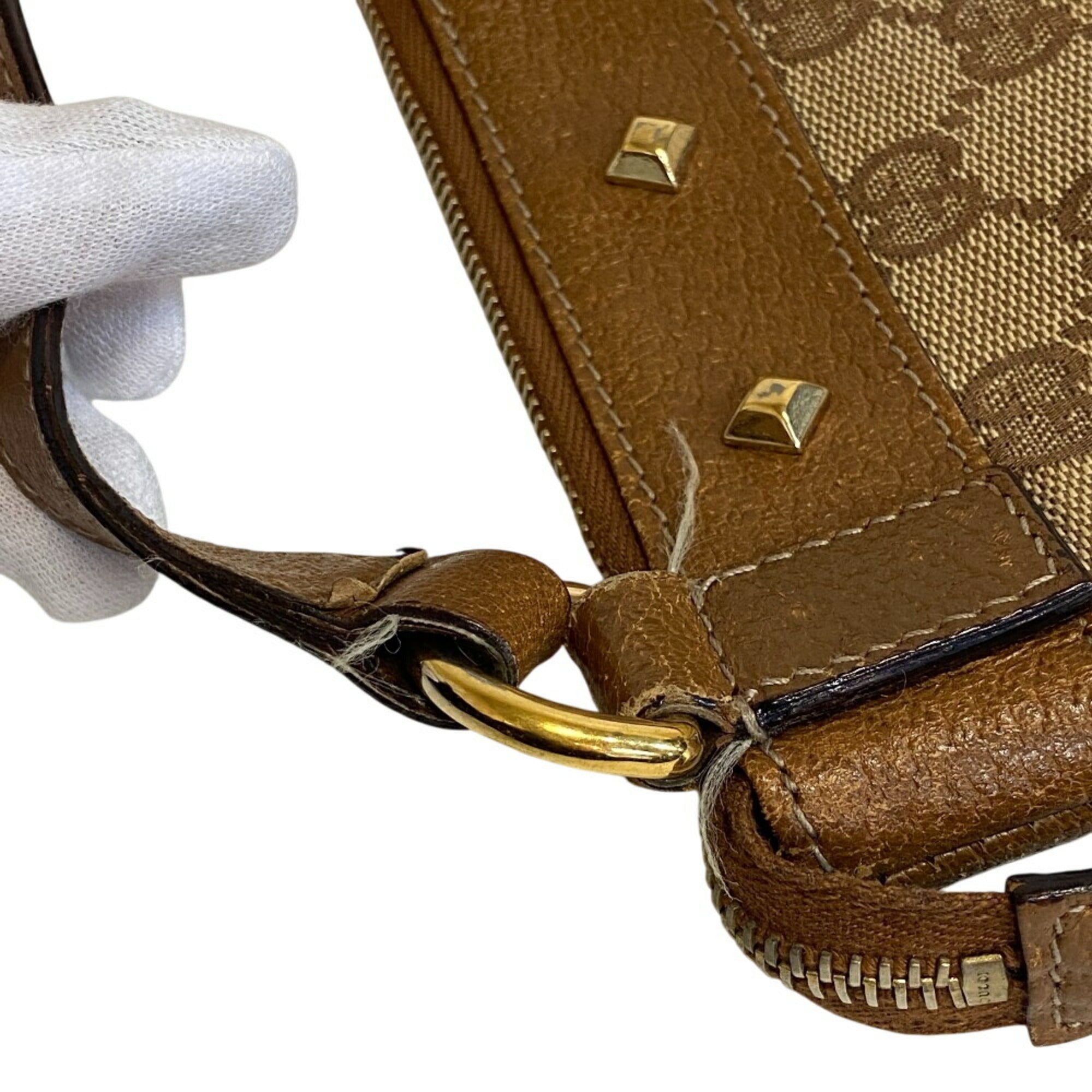Gucci Brown Gg Canvas Shoulder Bag (Pre-Owned)