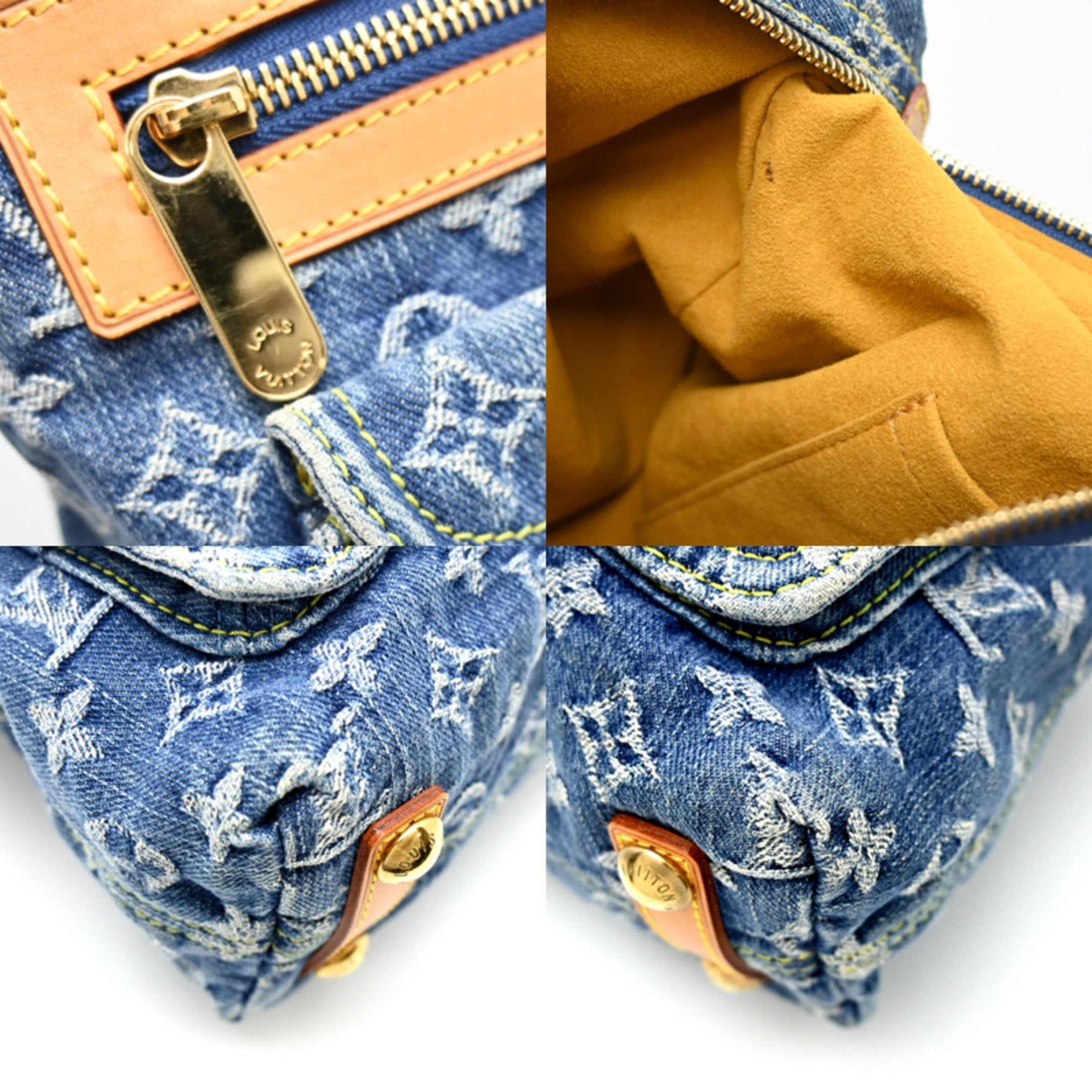 Louis Vuitton Blue Monogram Denim Shoulder Bag