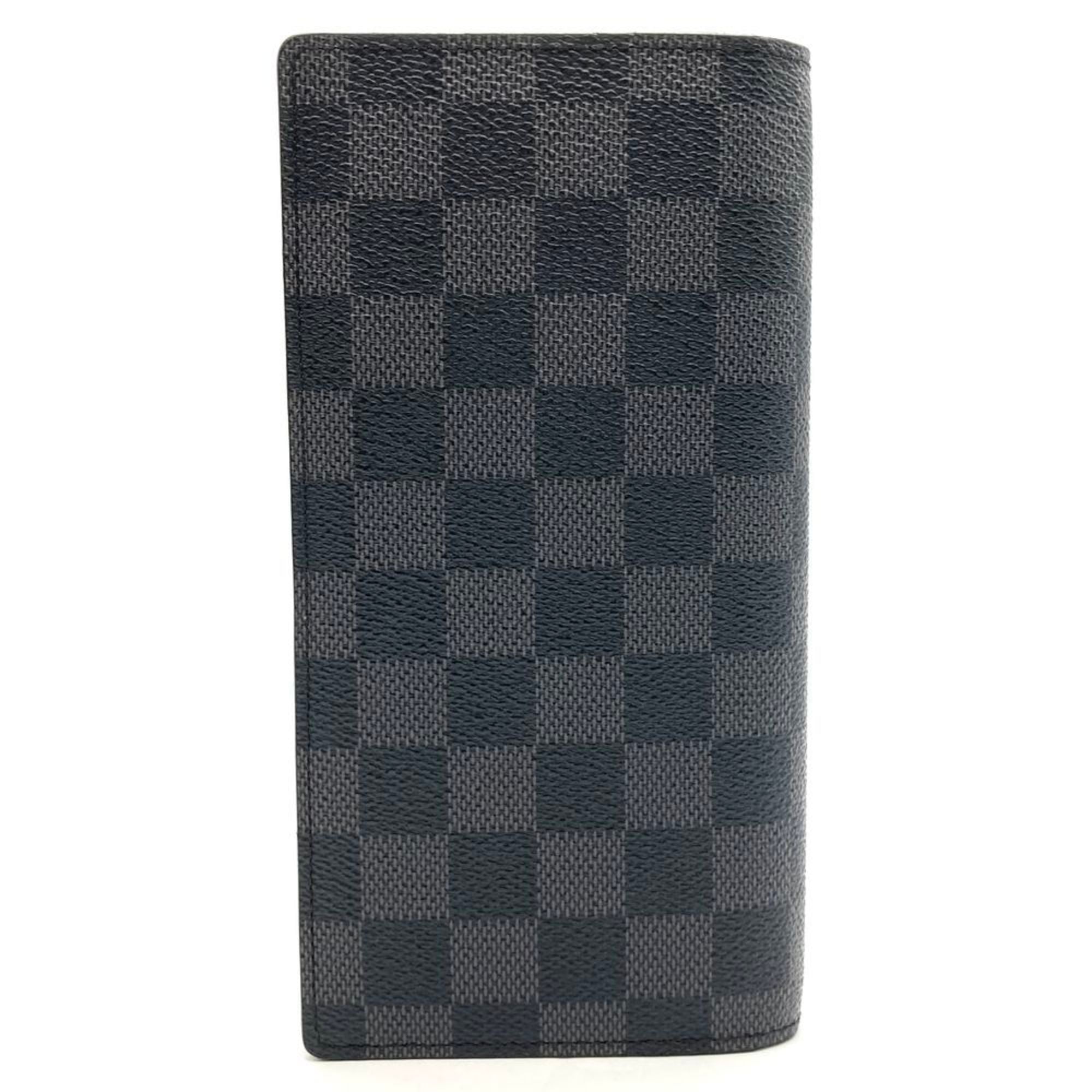 Louis Vuitton Black Damier Graphite Damier Graphite Long Wallet