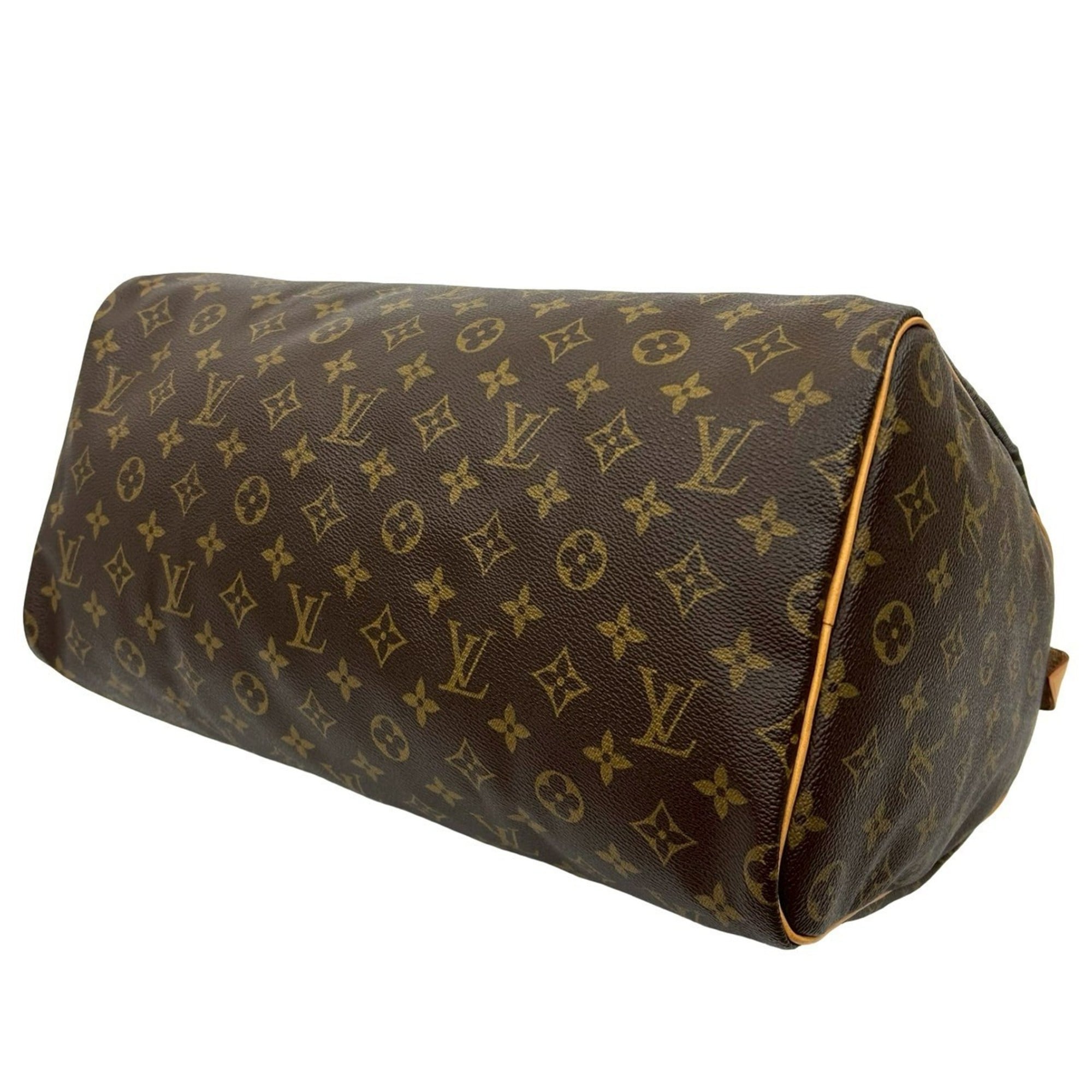 Louis Vuitton Brown Leather Pvc Boston Bag