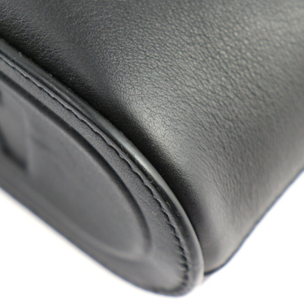 Louis Vuitton Black Leather Clutch Bag