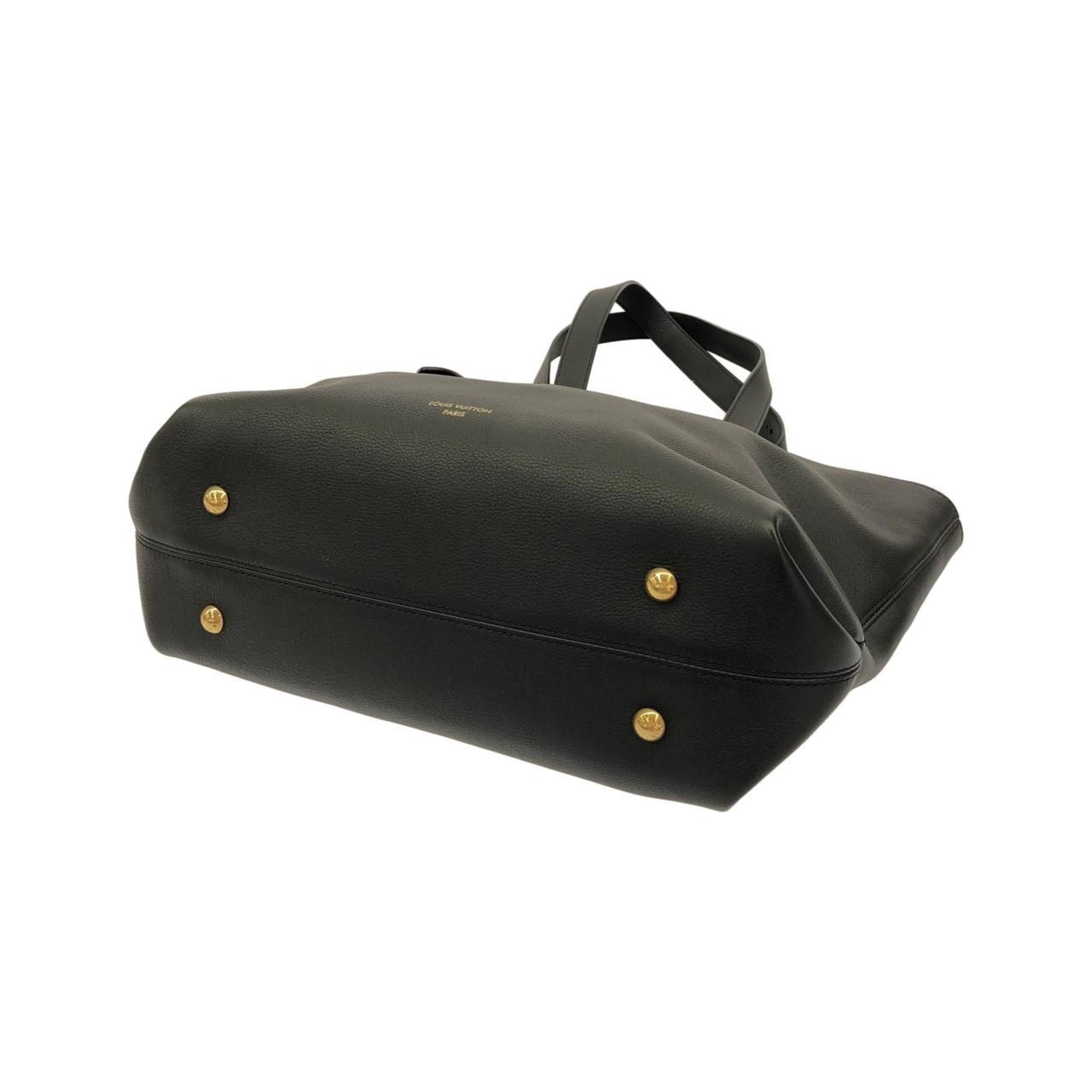 Louis Vuitton Black Leather Handbag